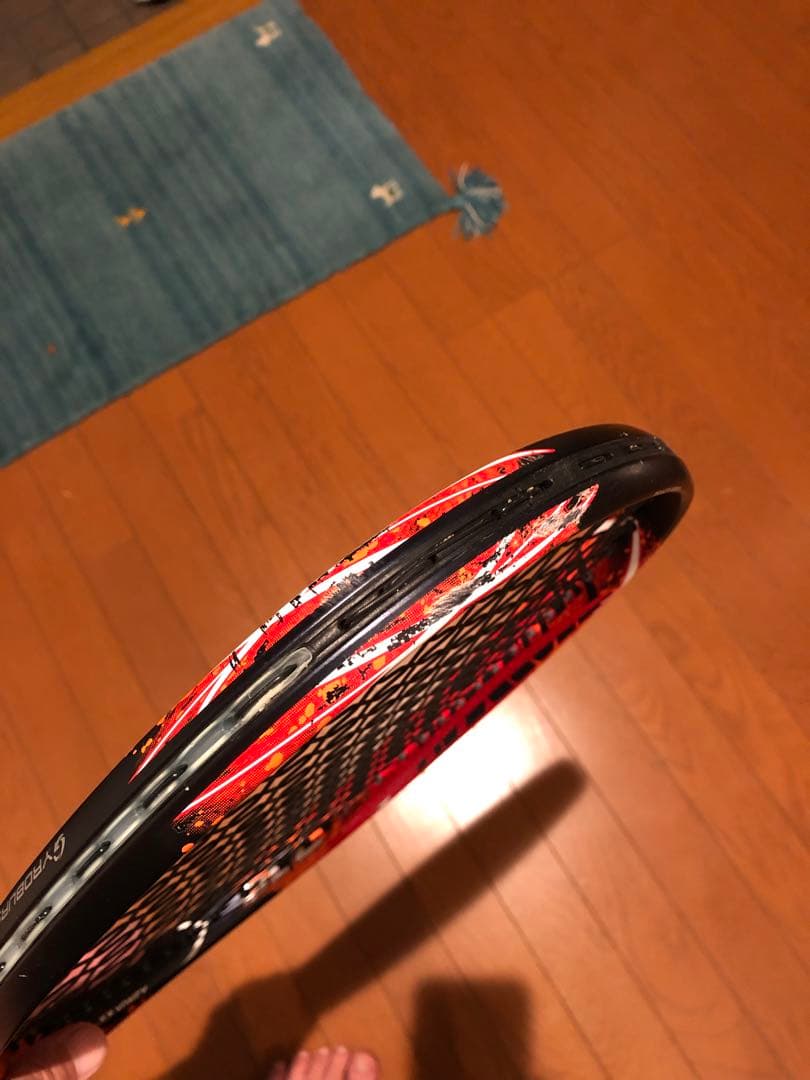 GEOBREAK 70Sテニスラケット 黒/オレンジ