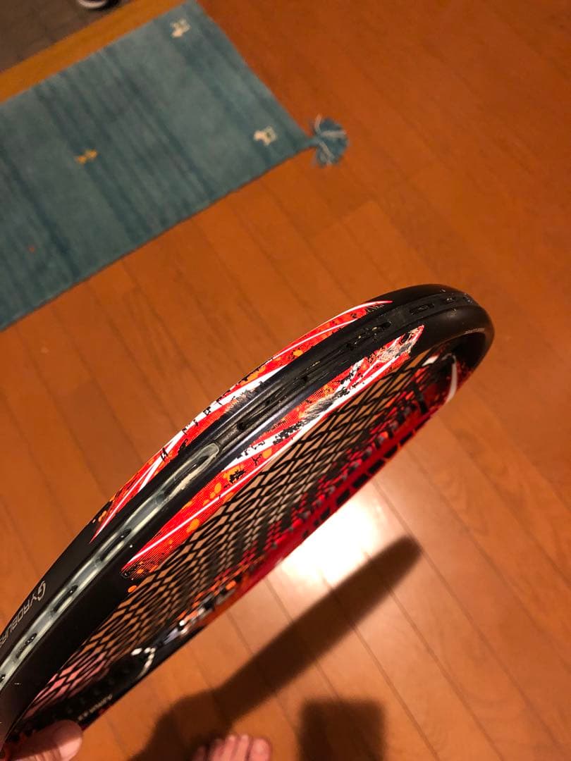 GEOBREAK 70Sテニスラケット 黒/オレンジ