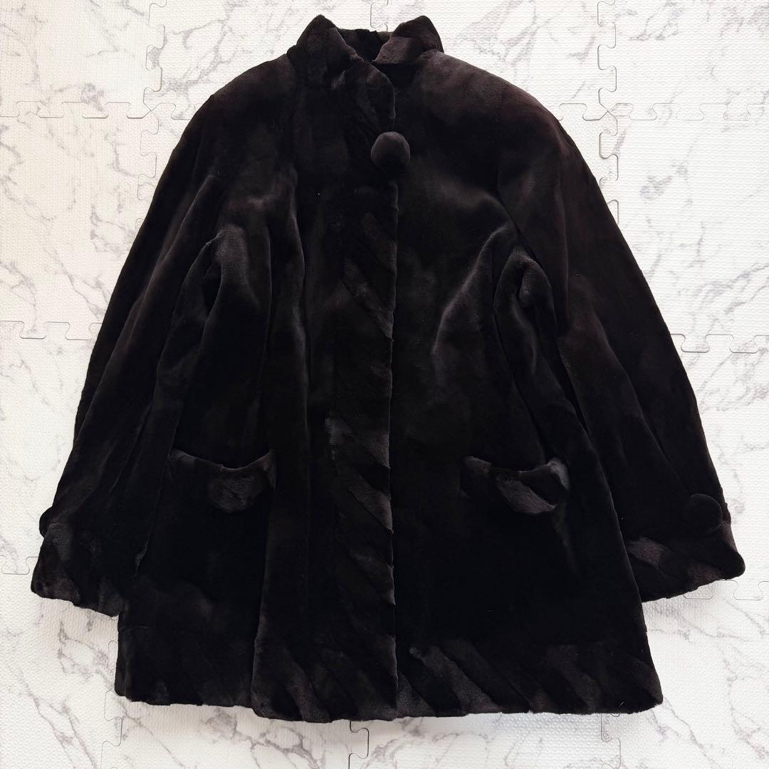 美品✨ Altima シェアード ミンク コート 毛皮 レアデザイン