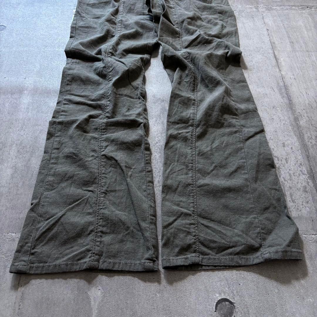 goa系 2000's linen flarepants archive y2k