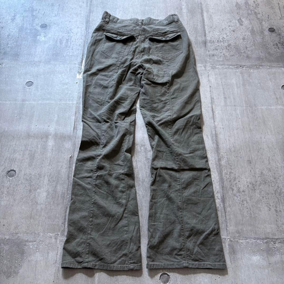 goa系 2000's linen flarepants archive y2k