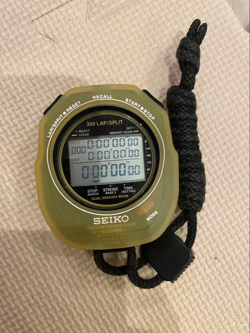SEIKO S141-0AA0 デジタル スイミングマスター カバー有