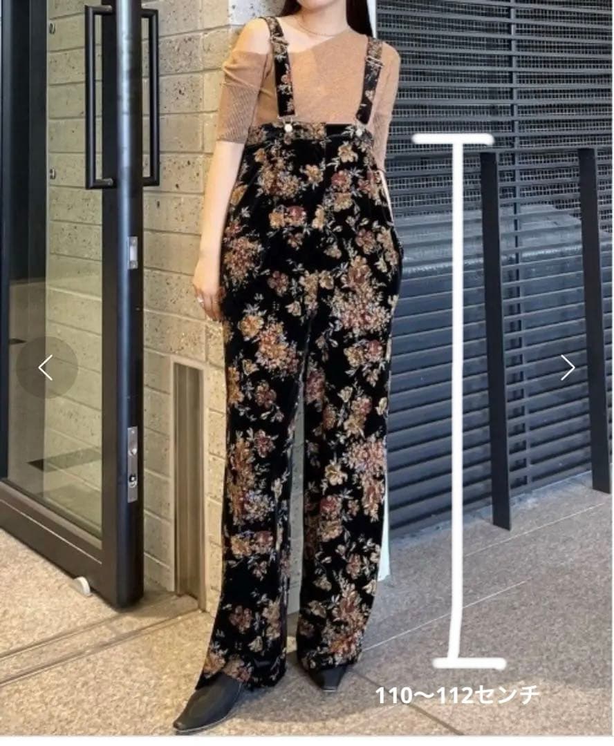 の*い様 Ameri FLOWER PRINT VELOUR PANTS