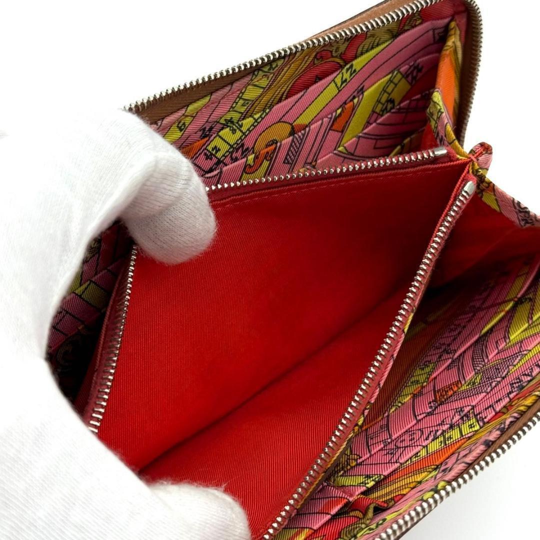 【最高級美品】エルメス アザップロング シルクイン ラウンドファスナー 長財布