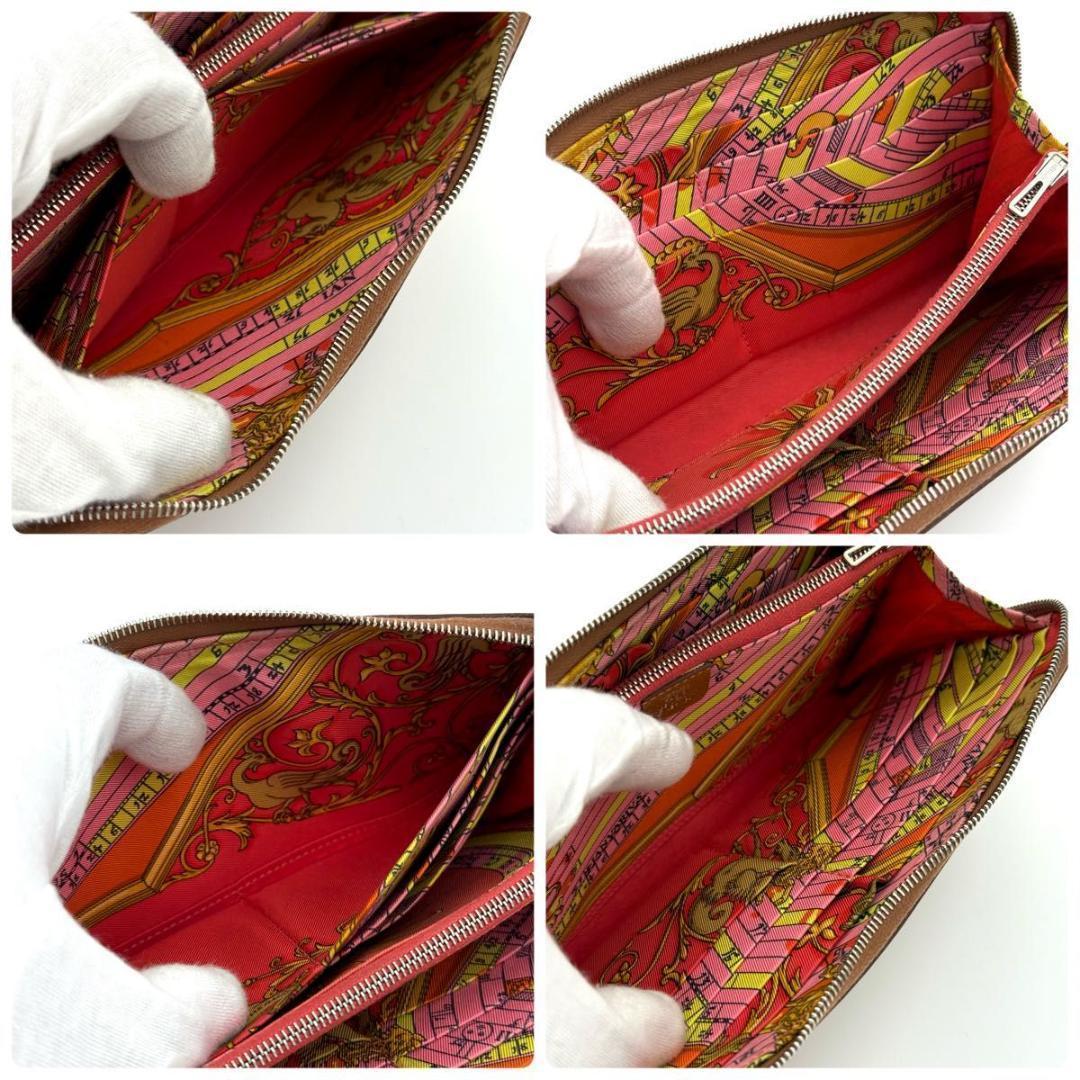 【最高級美品】エルメス アザップロング シルクイン ラウンドファスナー 長財布