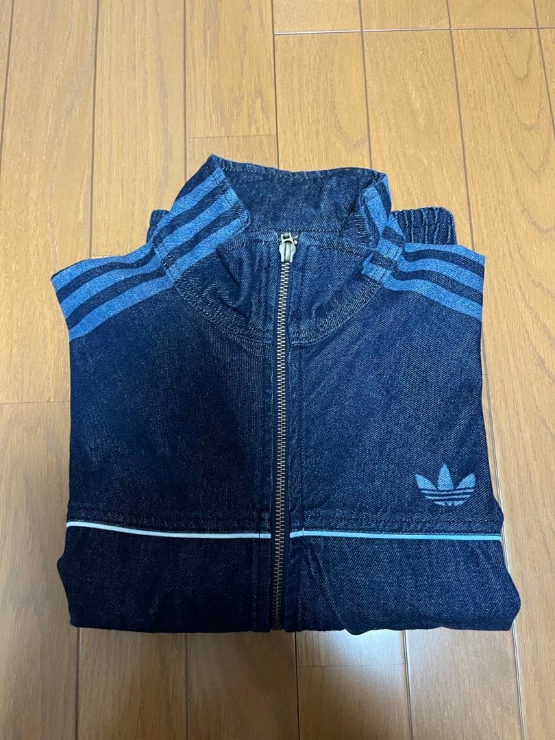 adidas トラックジャケット デニムジップアップジャケット
