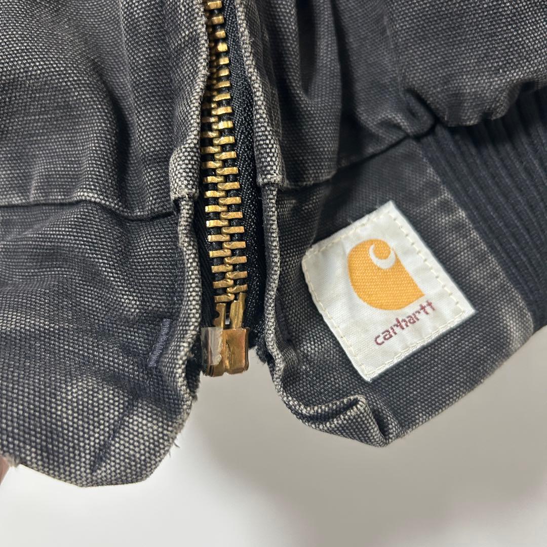 80s carhartt santa fe jacket ブラックXL