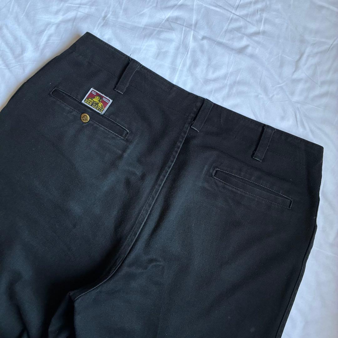 90sビンテージベンデイビス フリスコジーンズワークパンツUSA黒ブラックW38