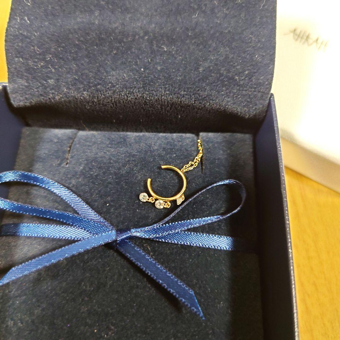 アーカー ビンドゥチェーンダイヤモンド 　イヤーカフ　ピアス(片耳用)