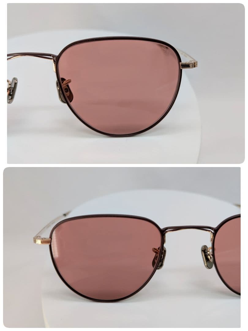 極美品 EYEVAN 7285 773 アイヴァン サングラス ビンテージ 赤