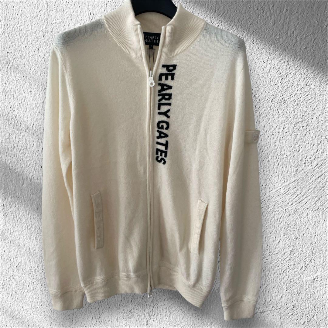 PEARLY GATES カシミヤ100% ダブルジップ ニットブルゾン M