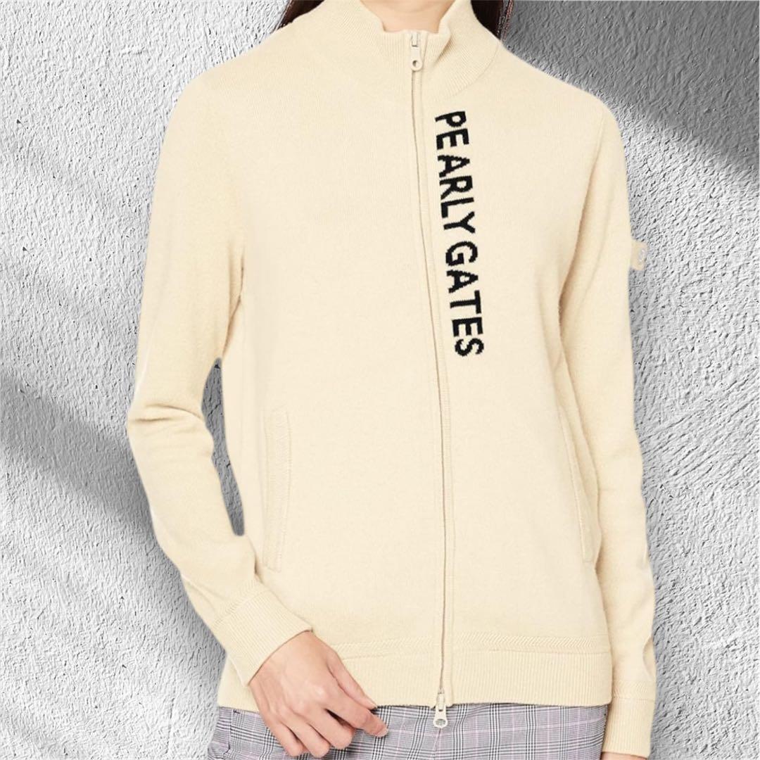PEARLY GATES カシミヤ100% ダブルジップ ニットブルゾン M
