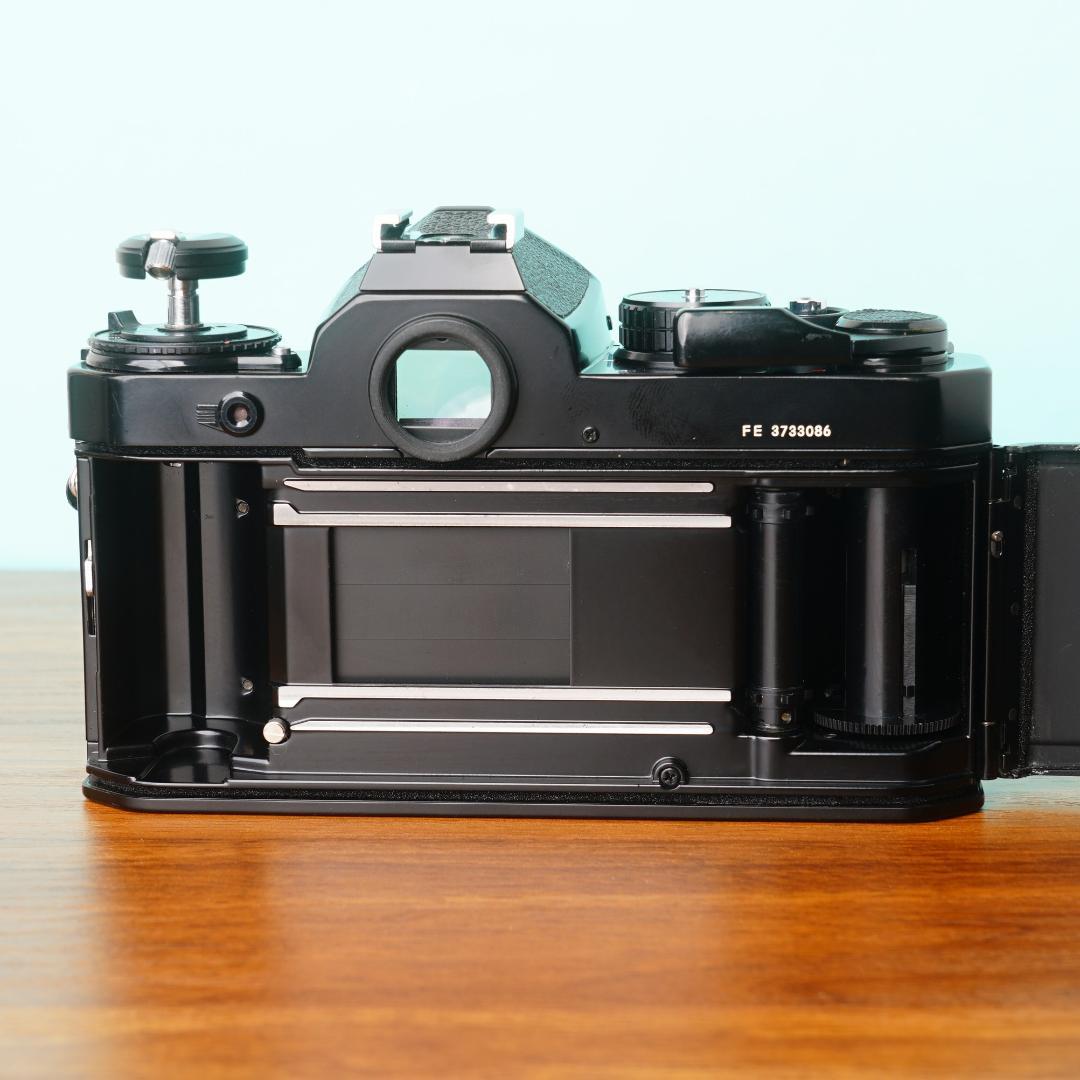 [美品] 完動品◎ニコン FE ブラック フィルムカメラ 防湿庫管理 #86