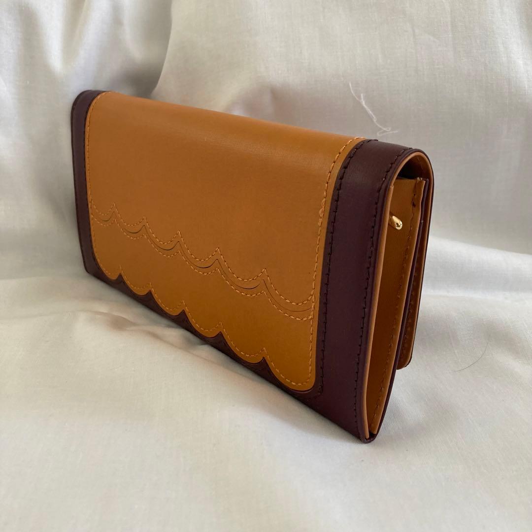 tsumori chisato CARRY スカラップコンビ 長財布 かぶせ