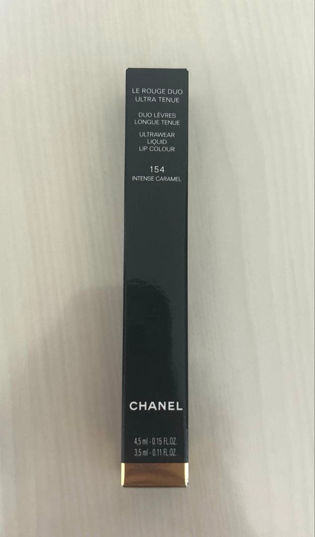 CHANELルルージュデュオウルトラトゥニュ 154 インテンスキャラメル