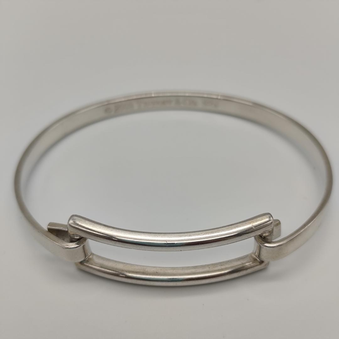 【中古】ティファニー オープンスクエア ブレスレット バングル 925