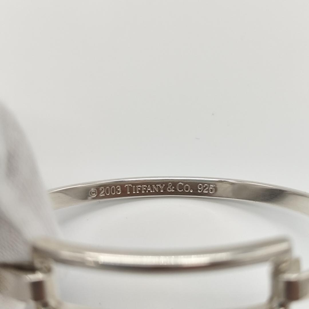 【中古】ティファニー オープンスクエア ブレスレット バングル 925