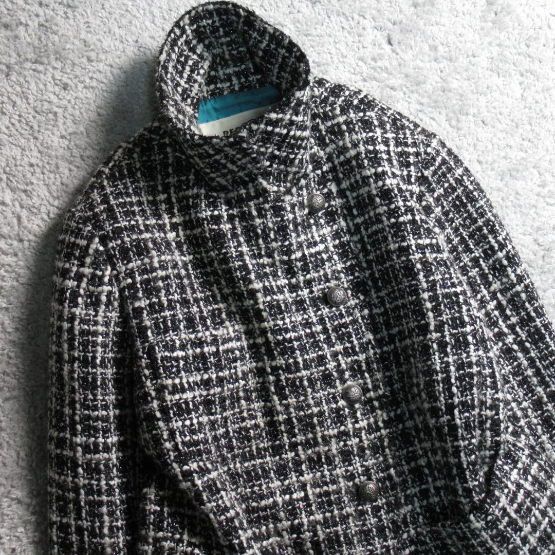 レジーナロマンティコ ラメ混ツイード ジャケット コート 38