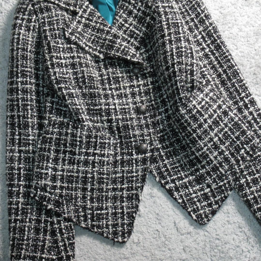 レジーナロマンティコ ラメ混ツイード ジャケット コート 38