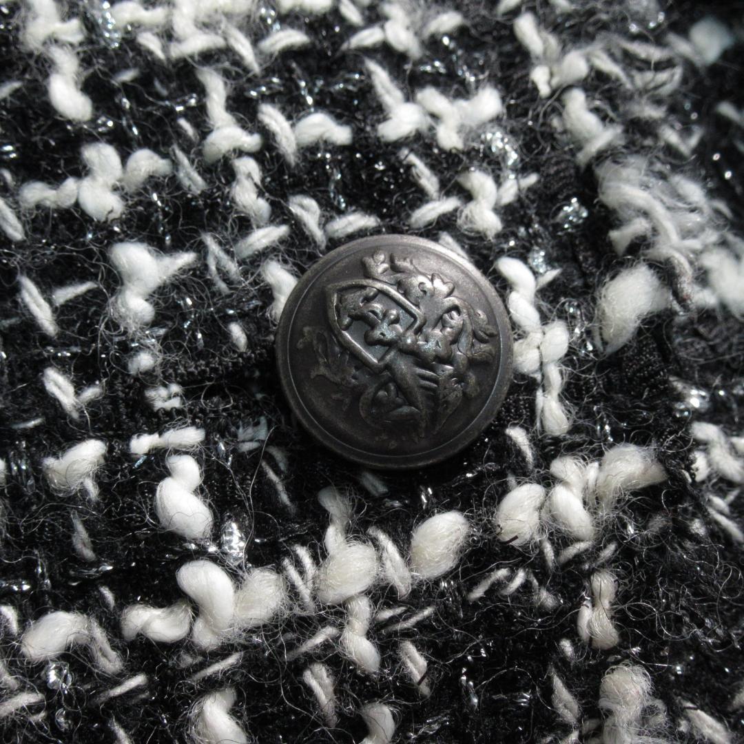 レジーナロマンティコ ラメ混ツイード ジャケット コート 38