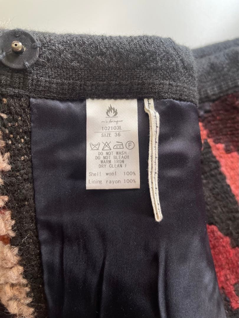 m’s braque エムズブラック　キリムラップスカート