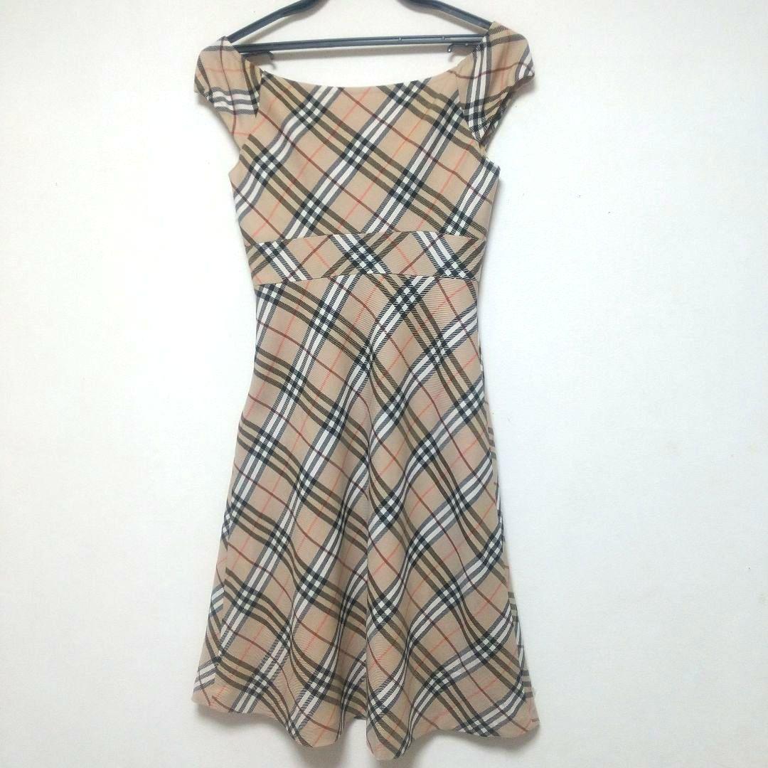 バーバリーブルーレーベル ノバチェック ワンピース ウール 36 S