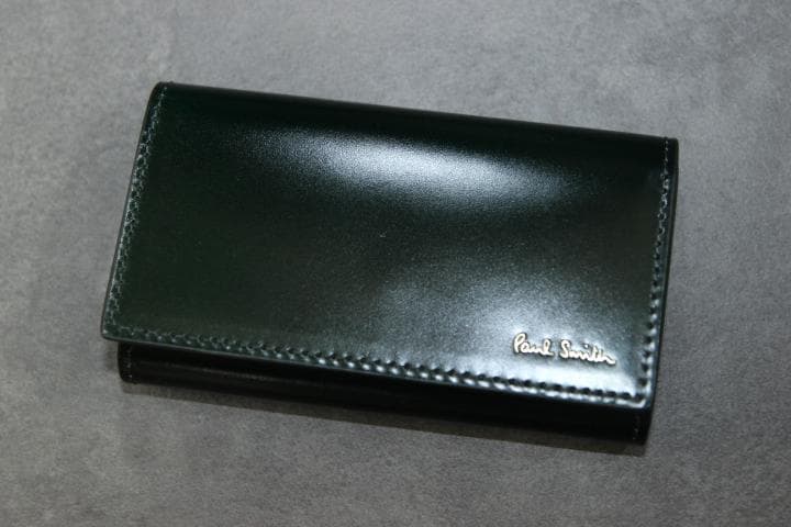 Paul smith ポールスミス コードバン キーケース ４連 馬革 深緑