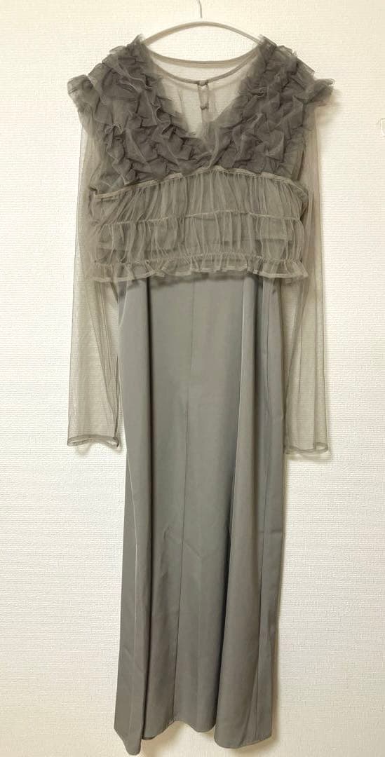 人気　アトロ　袖あり&ミモレ丈3点セット　オケージョンドレス　パーティードレス