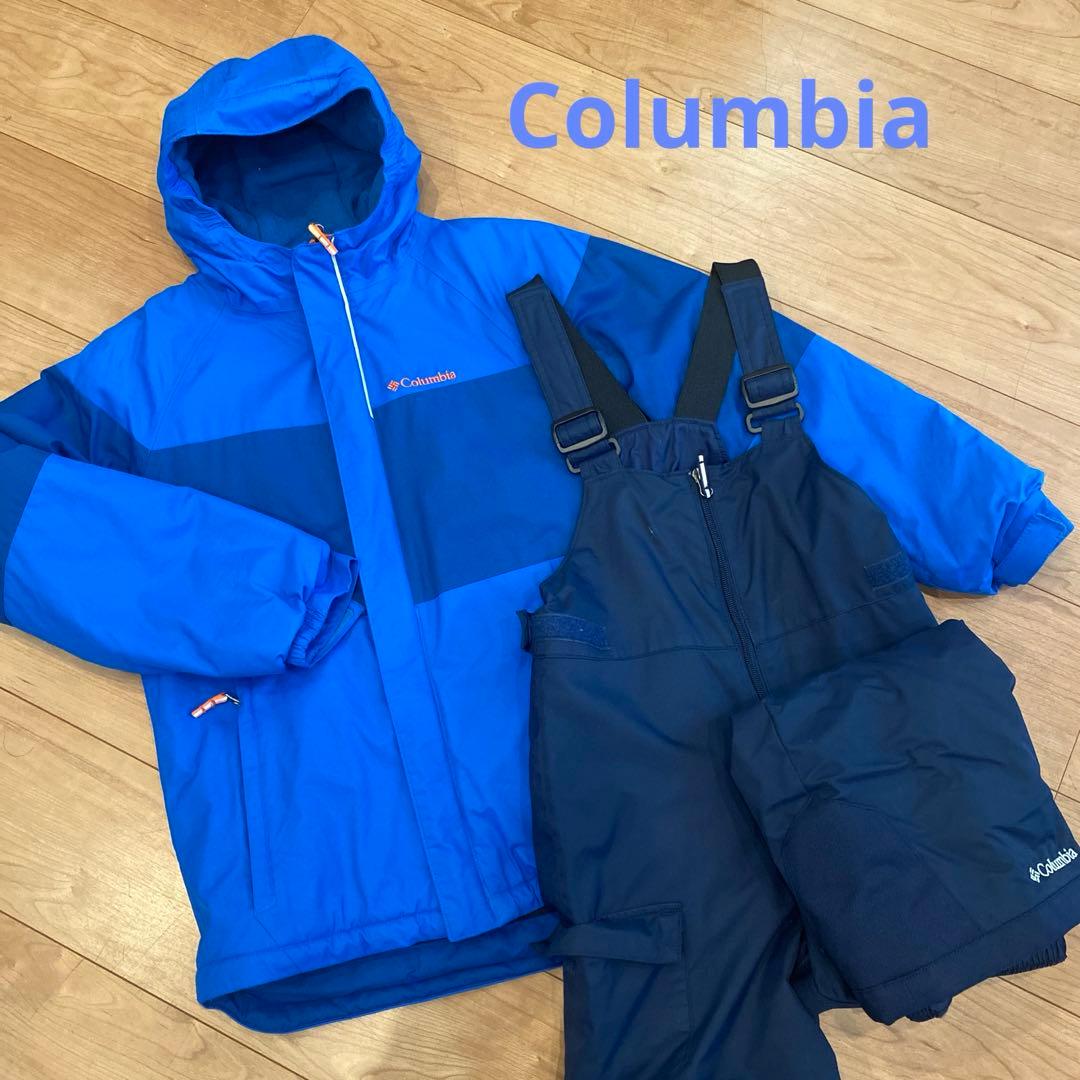 【最終値下げ】☆美品　Columbia スキーウェア　上下セット140〜150
