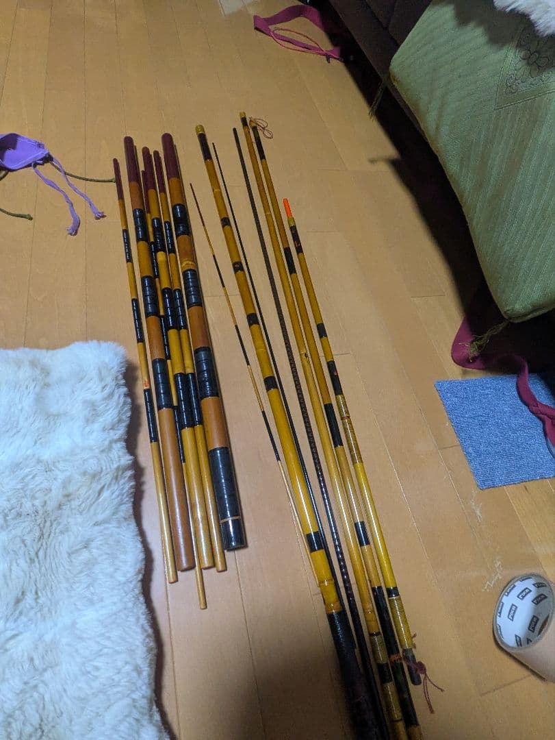 朱紋峰　硬式十五 、白眉十二、その他穂先がない竿　ヘラブナ