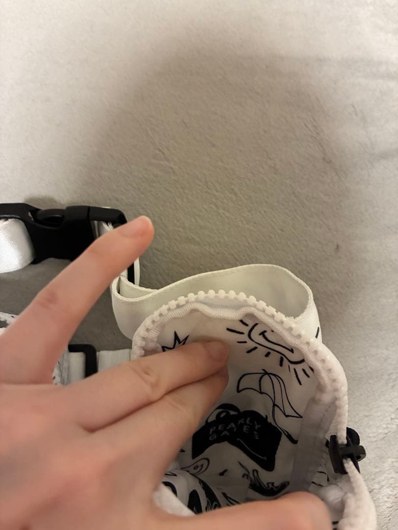 PEARLY GATES メッシュバッグ ホワイト