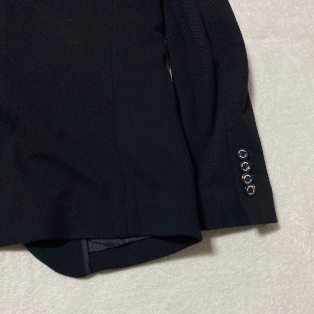 1PIU1UGUALE3 テーラードジャケット シングル チェック柄 黒