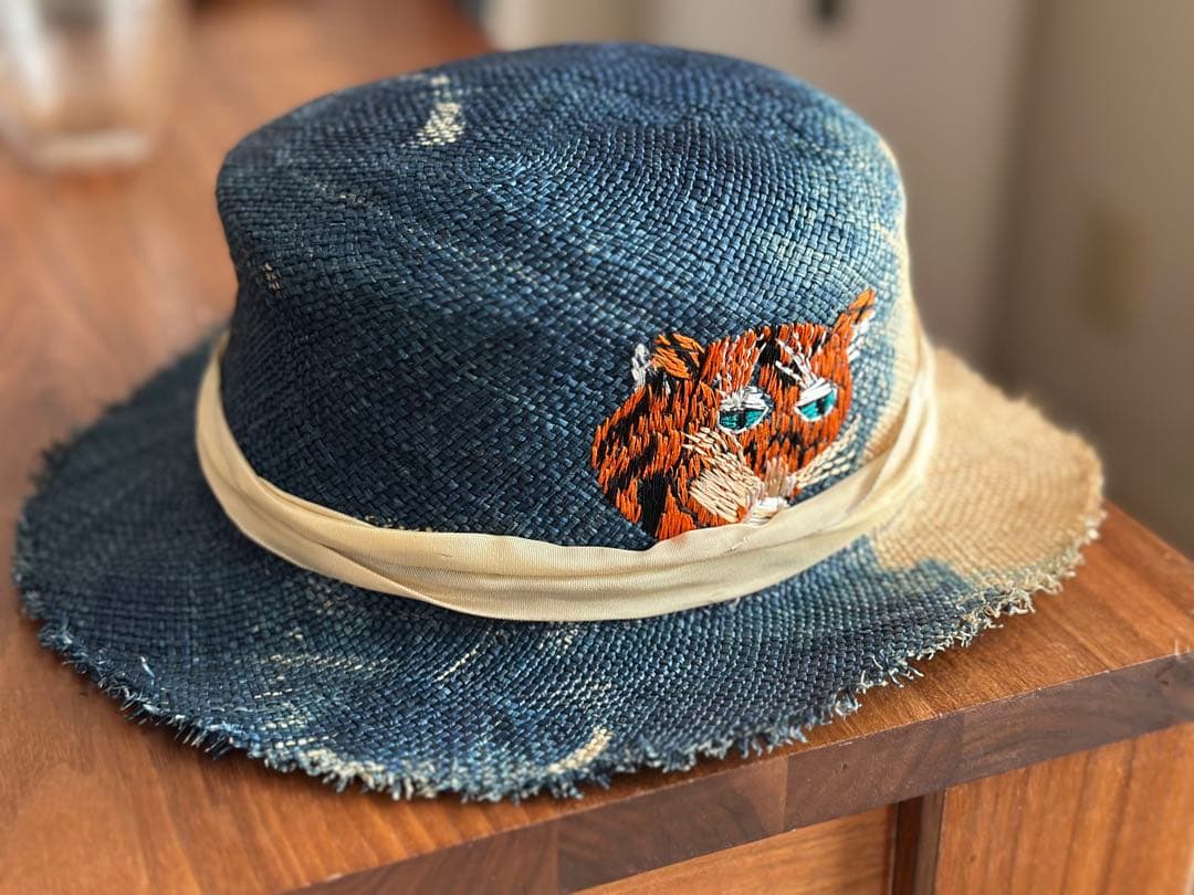 美品✨KAPITAL キャピタル　麦わら帽子　スーベニア刺繍