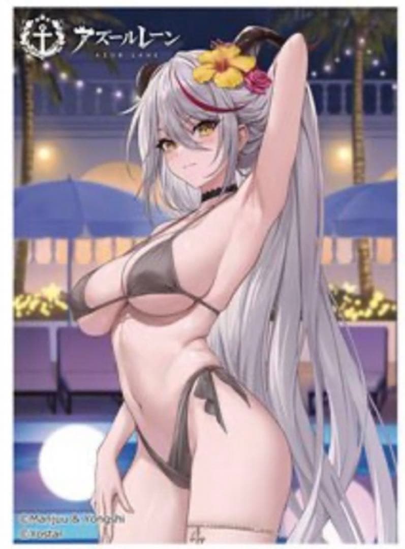 アズールレーン カーテン魂ラバーマットナイトプールキアサージ　大鳳　エーギル