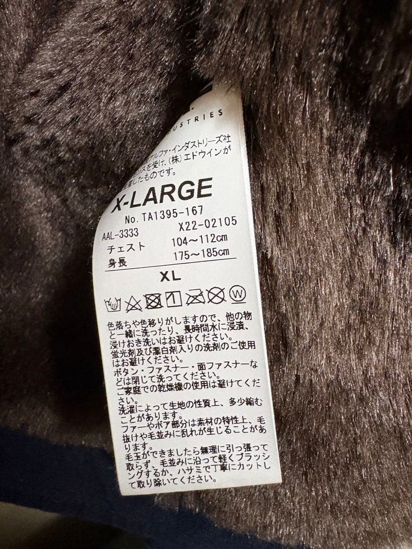 ALPHA N1デッキ ジャケット XL ボアジャケット ネイビー紺色 良品