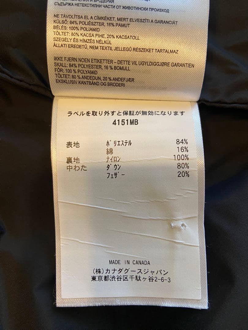 [値下げ]  ブラックレーベル　ダウンベスト　サイズS