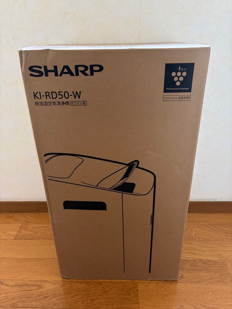 【新品未開封】除加湿空気清浄機　KI-PD50-W(ホワイト)　SHARP