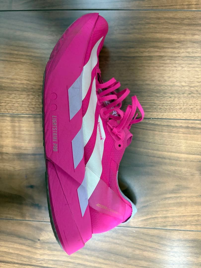 三*千様 adidas アディゼロ　アディオスプロ4 ランニングシューズ ピンク