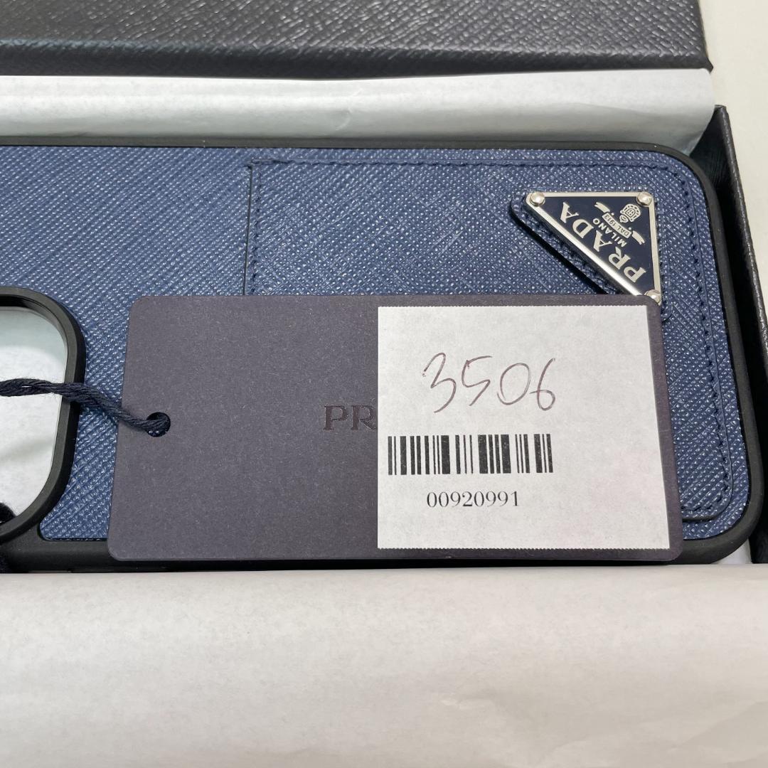PRADA プラダ iPhone14 Pro Max ケース スマホケース 紺