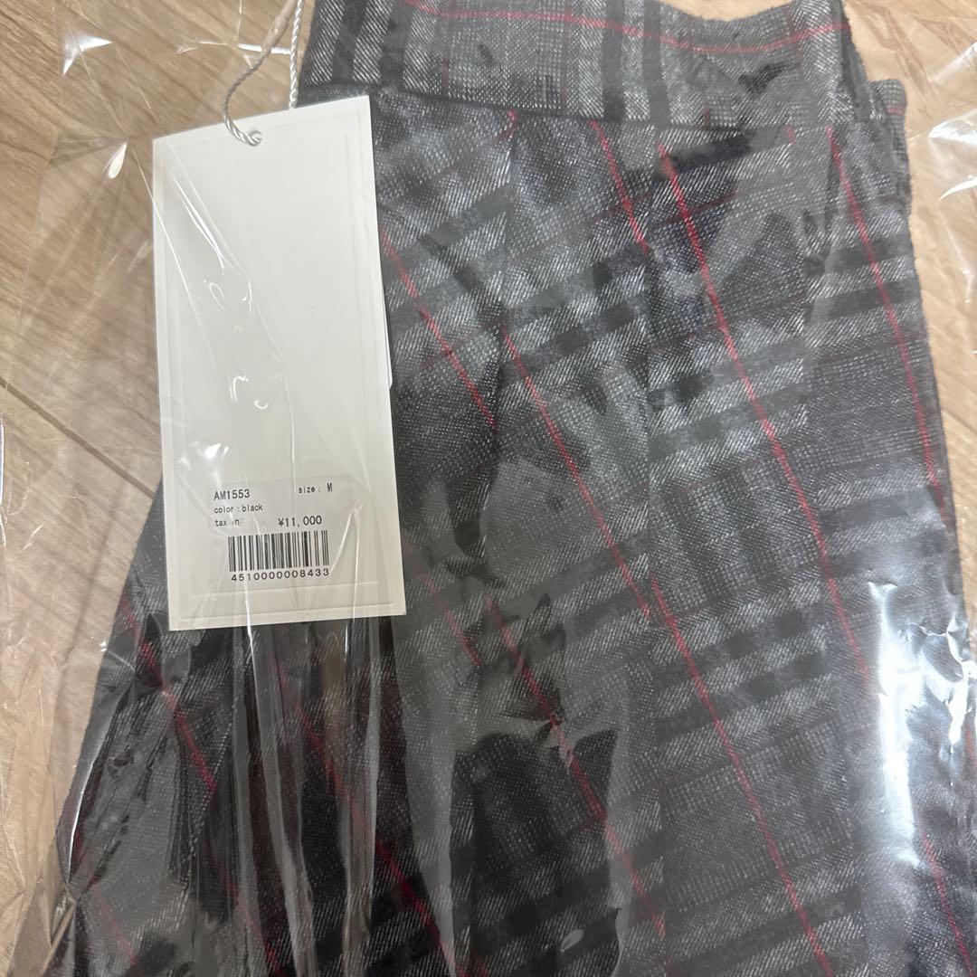 スカート andmary Monica check pleats mini skirt M