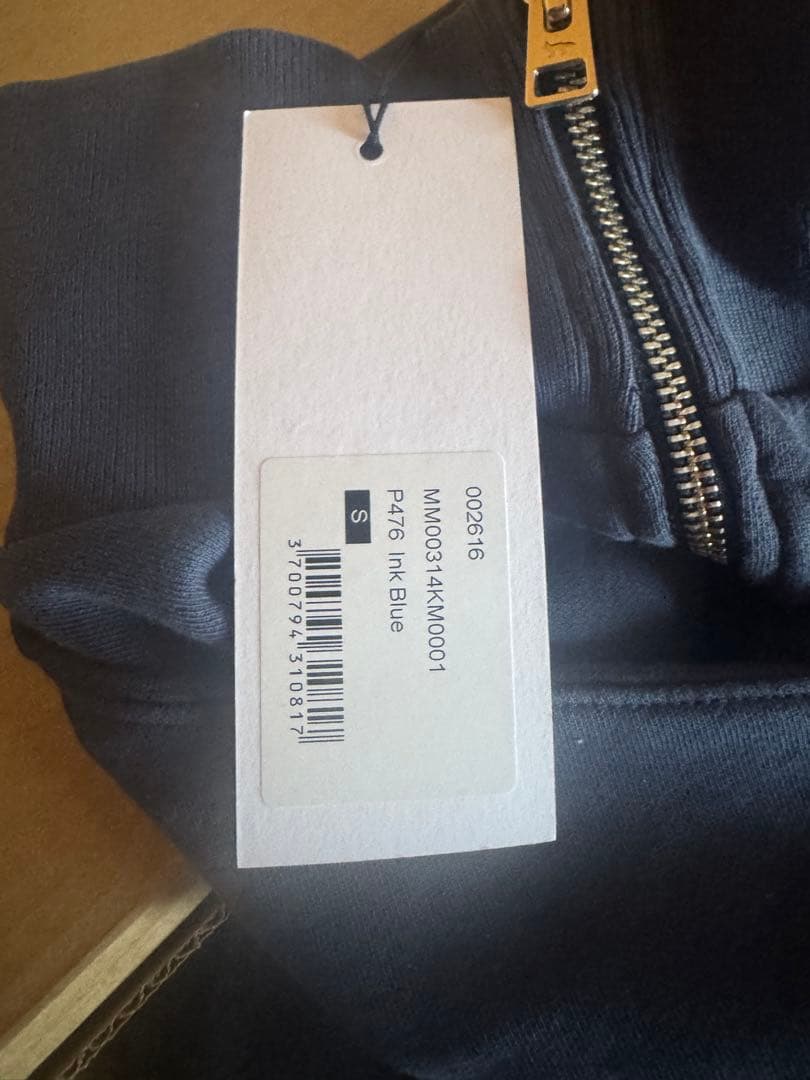 【新品】メゾンキツネ ネイビー ハーフジップ トレーナー