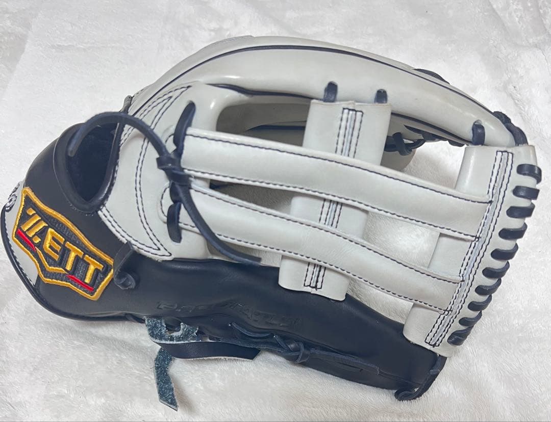 (もりもん専用)ZETT 軟式用グローブ ホワイト/ブラック