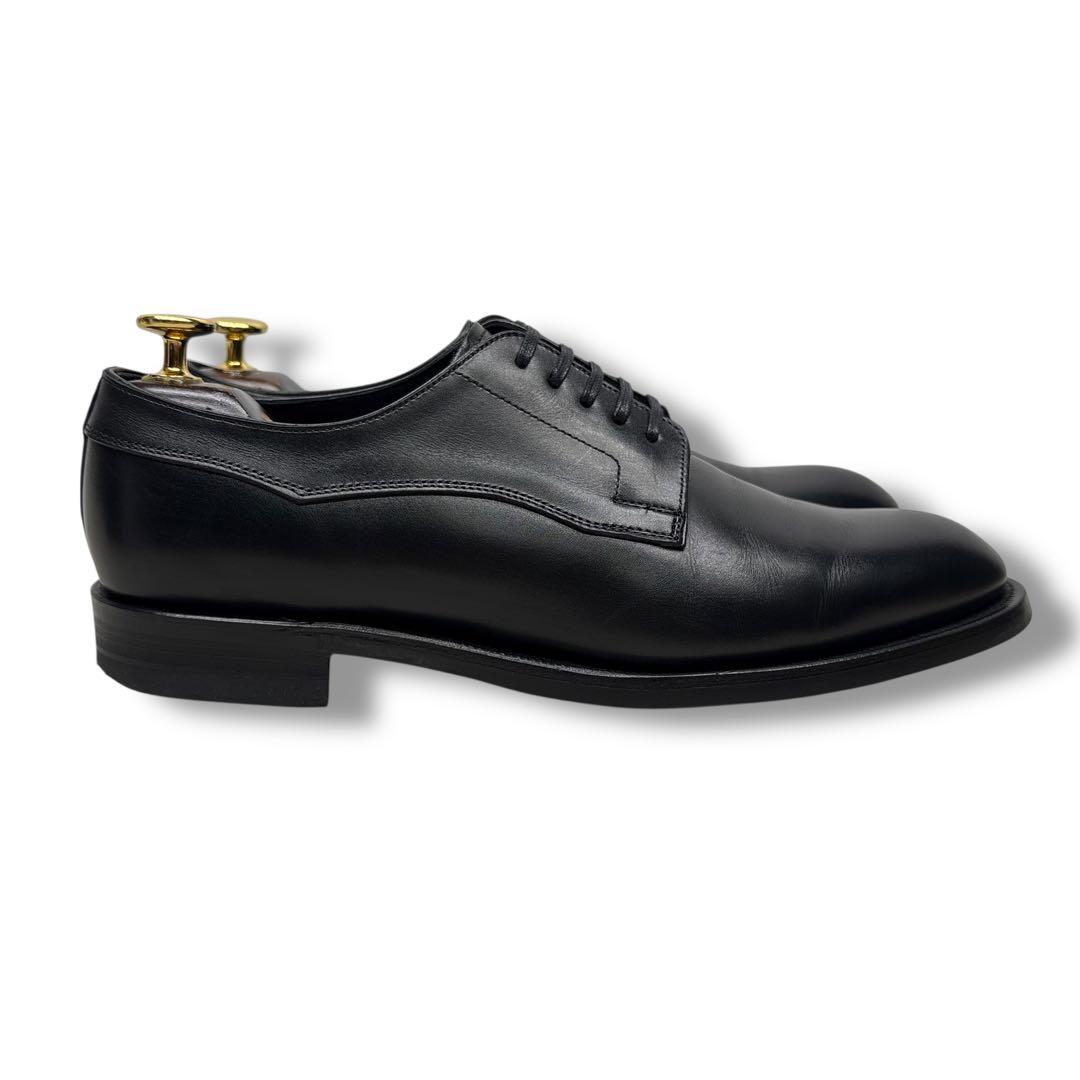 極美品■シェットランドフォックス【24.0】プレーントゥ 本革 革靴 ブラック