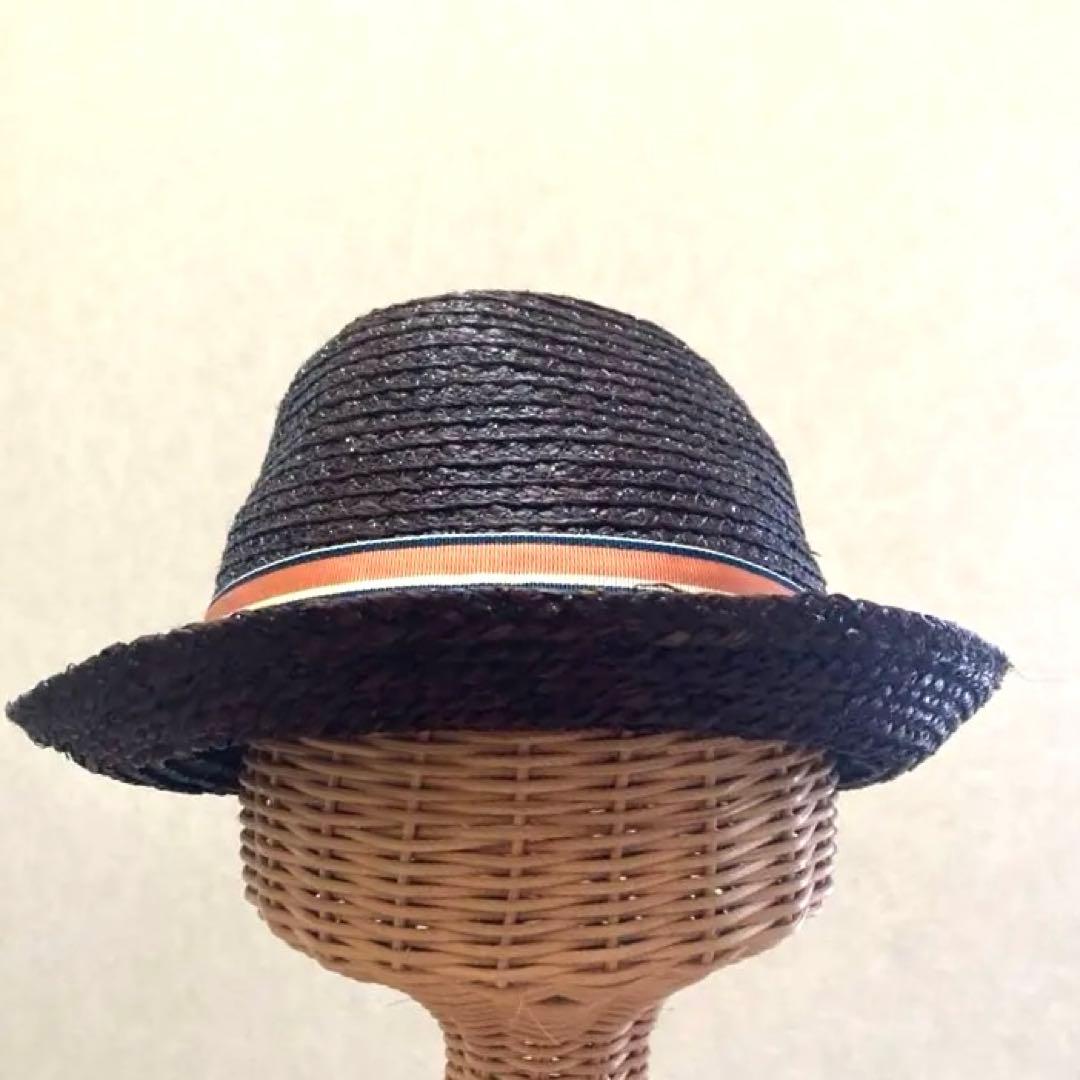 ヴィヴィアンウエストウッドストローハット カラフルバンド付きS Ｍ