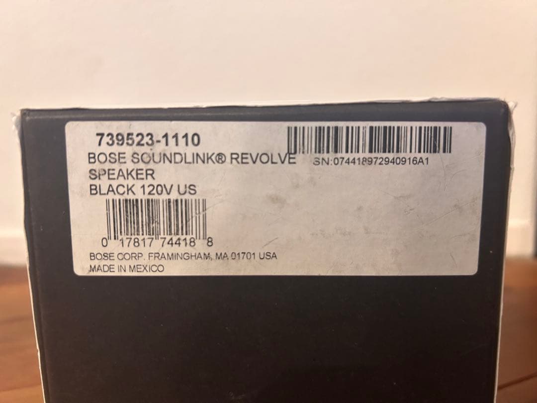【動作品・付属品あり】BOSE SoundLink Revolve スピーカー