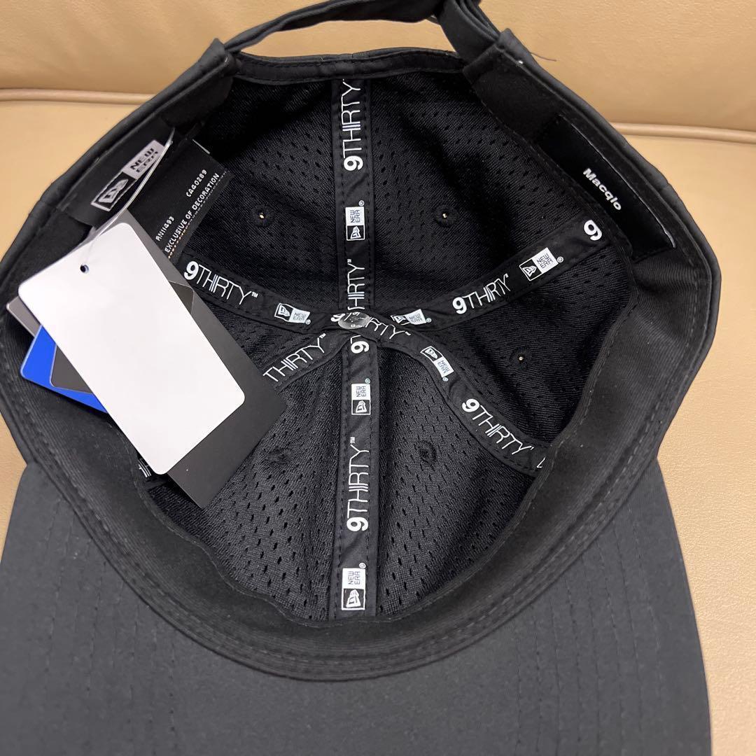 Macqlo×NEW ERA 9THIRTY ブラック キャップ