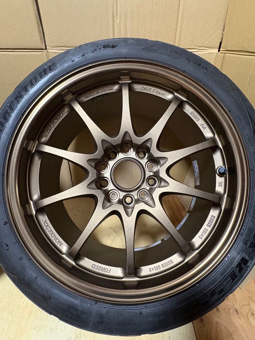 NNN RAYS CE28N SW20 用17インチホイールセット