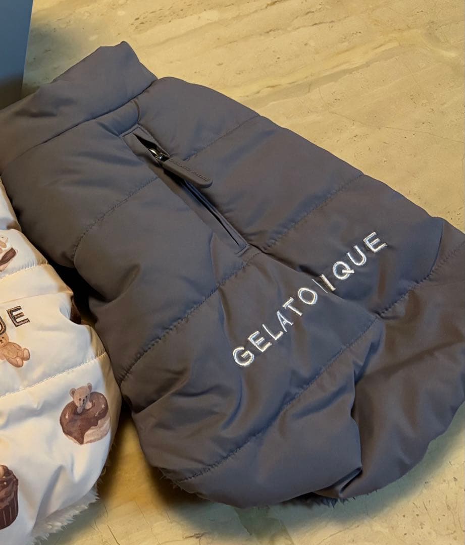 GELATO PIQUE 中綿ベスト　完売グレー　ラスト1点Mサイズ