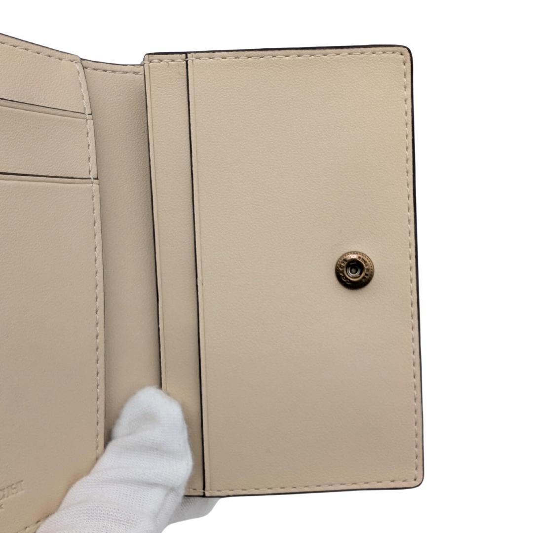 ＜未使用品＞ COACH コーチ 名刺入れ カードケース 小物 アイボリー