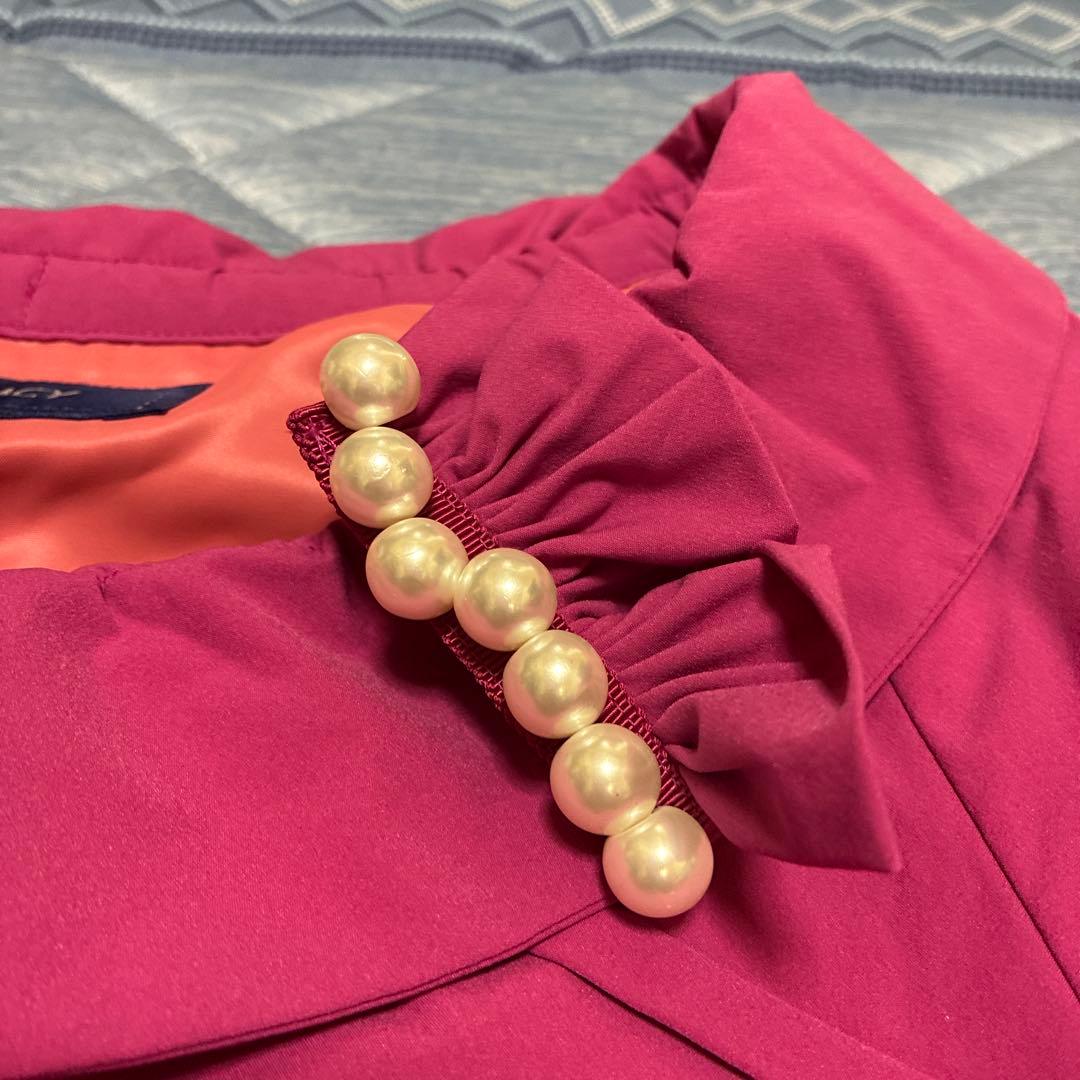 ふくちゃん様　エムズグレイシー　ピンク フリル襟 ジャケット